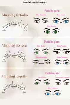 Esses são os mappings mais utilizados na extensão de cílios e para quais tipos de olhos são recomendados. Quer aprender ainda mais sobre Extensão de Cílios? Clique no link e descubra como. Nails