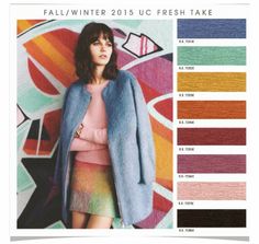 Fall/Winter 2015 UC Fresh Take from Design Options forecasting company via Fashion Vignette blog Trend Council, Muted Rainbow, 2015 Fashion Trends, Color Forecasting, Fall 2015 Style, Colour Trends, 2015 Trends, Nice Colors, Winter Trends