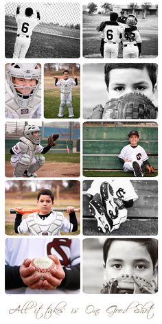 a collage of baseball players in black and white