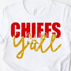 Comes On A 100% Gildan Cotton Tee In White, Black Or Gray. Cute Shirt To Add To Your T-Shirt Collection. Message Me For "White" Tee. Thank You! White Graphic Tee For Game Day, Game Day White Shirt With Text Print, White Game Day Shirt With Text Print, White Text Print Shirt For Game Day, Cheer Mom Shirts, Chiefs Shirts, The Chiefs, Cheer Mom, Cute Shirt