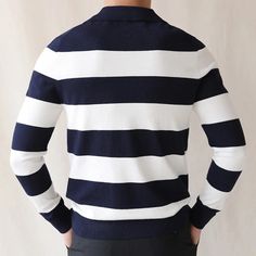 Oxford striped sweater made of premium quality materials and designed to keep you warm in cold seasons. It is available in a variety of colors and in all sizes, so you can choose any style that fits your personality like the casual or classy style. This men’s sweater features a striped pattern and is available in the following colors: Black,Navy Blue Benefits: Comfort & Breathable Style: Casual / Elegant Gender: Men Season: All Season Material: Acrylic Pattern Type: Striped Please check the size Striped Long Sleeve Sweatshirt For Winter, Winter Striped Sweater With Ribbed Collar, Striped Winter Sweater With Ribbed Collar, Striped Sweater With Ribbed Collar For Winter, Winter Crew Neck Sweater With Striped Collar, Winter Sweater With Striped Collar And Crew Neck, Winter Striped Long Sleeve Sweater, Casual Long Sleeve Striped Sweater, White Long Sleeve Sweater With Horizontal Stripes