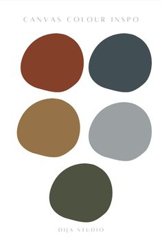 the color scheme for canvass with different colors