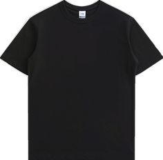 Black Plain Crew Neck T-shirt, Simple Black Cotton T-shirt, Basic T Shirt, Mens Tees, Graphic Tees, Solid Color, Collage, Pins, T Shirt