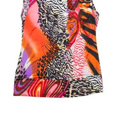 Item is in good used condition. >Size: M >Armpit To Armpit: 15" >Armpit To Cuff: N/A" >Collar To Hem: 21" Y2k Sleeveless Printed Tops, Fitted Multicolor Tank Vest, Multicolor Stretch Sleeveless Tops, Multicolor Graphic Print Stretch Tank Top, Multicolor Sleeveless Top With Graphic Print, Multicolor Stretch Tank Top With Graphic Print, Multicolor Graphic Print Tank Top For Summer, Stretch Multicolor Graphic Print Tank Top, Summer Multicolor Graphic Print Tank Top