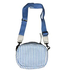 Cute And Trendy Coastal Striped Crossbody Camera Bag. In Perfect Condition Never Used. Ignore: Coastal Grandma/Cottage Core/ Preppy/ Soft Girl/ Brandy Melville / Vsco/ Blue Canvas Shoulder Bag For Spring, Blue Summer Bags For Day Out, Blue Summer Bag For Day Out, Blue Bags For Summer Day Out, Light Blue Casual Crossbody Bag, Casual Light Blue Crossbody Bag, Summer Blue Pouch Shoulder Bag, Blue Shoulder Bag With Adjustable Strap For Spring, Blue Casual Shoulder Bag With Adjustable Strap