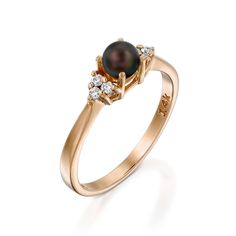 Black Pearl Engagement Ring, black diamond ring, Rose Gold Engagement Ring, Pearl Wedding Ring, Vintage Style Ring, Freshwater Pearl Ring Black Freshwater Pearl engagement ring with lovely diamonds, set in 14k solid gold. ► FEATURES; Gemstones: Freshwater Pearl: 4- 5mm Black Diamond: Total diamond carat weight: 0.09 Material options: 14k rose gold, 14k yellow gold, 14k white gold Size: all ring sizes are available How to Order: Please select your preferred size and material from the menu while a Elegant Black Birthstone Ring For Anniversary, Classic Black Pearl Ring For Anniversary, Classic Black Pearl Ring For Wedding, Black Pearl Ring For Wedding In Fine Jewelry Style, Black Pearl Ring For Wedding, Fine Jewelry, Fine Jewelry Black Pearl Ring For Wedding, Black Pearl Engagement Ring, Pearl Engagement Ring Vintage, Engagement Ring Black Diamond