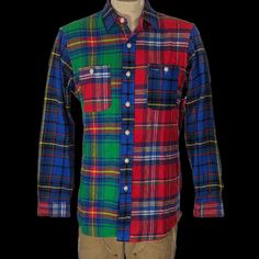 Offered Today For Your Consideration Is A Great Item Made For The Polo Ralph Lauren Collection. The Classic Shirt Is Perfect For The Season Ahead. Dress It Up Or Down It Is A Great Choice. This Is A Fantastic Opportunity To Get A Fantastic Item, Why Not? 100% Cotton Classic Fit Multicolor Patchwork Shirt For Fall, Multicolor Cotton Patchwork Shirt, Red Patchwork Shirt For Fall, Fall Red Patchwork Shirt, Multicolor Cotton Tops With Buttons, Multicolor Cotton Top With Buttons, Relaxed Fit Multicolor Shirt With Buttons, Multicolor Relaxed Fit Shirt With Buttons, Multicolor Cotton Button-up Shirt