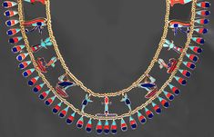 Material: 14k Gold Plated Alloy, Glazed (painted by hand) Please feel free to ask any question. Ancient Egyptian Jewelry, Glaze Paint, Egyptian Jewelry, Philadelphia Pa, Ancient Egyptian, Jewelry Necklace, Tiara, Philadelphia, Glaze