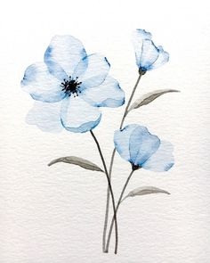 Flower Painting Ideas, Place Painting, Akvarel Illustration, Watercolor Flower Painting, Kitty Painting, Painting Ideas For Beginners, Watercolor Flowers Tutorial, Hippie Painting, Watercolor Paintings For Beginners