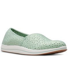 in stock Flats Online, Clarks Women's, Womens Clarks, Pale Green, Loafer Shoes, Loafer Flats, Loafers, Slip On, Take That