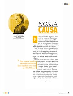 an image of a book with the title'nossa causa '