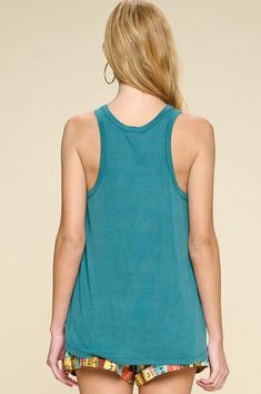 Heaven Sent Tank has just the right breezy, carefree feel for sunny days. The sleeveless, racerback design and flowy cut of this solid washed tank top make it the perfect throw-on-and-go layer for hitting the farmers market or running weekend errands in comfort and style. 96% Rayon, 4% Spandex Length: 25 1/2" Made in USA Heaven Sent, Farmers Market, Sunny Days, Round Neckline, Basic Tank Top, Tank Top Fashion, Sunnies, Happy Shopping, Tank Top