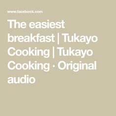 the earliest breakfast i tokyo cooking / tukayo cooking - original audio cover art