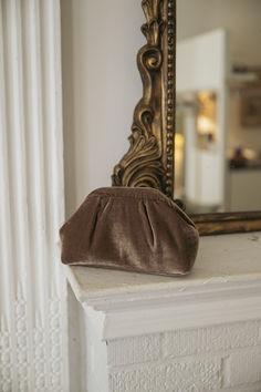 Velvet Clutch, Dillard's, Snake Chain, Clutch Handbag, Evening Bags, Gold Hardware, Clothing Accessories