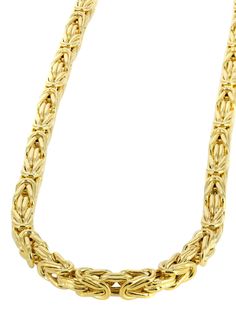 Gold Chain - Mens Italian Bizantine Chain 10k Gold Custom Silver Jewelry, Xo Jewelry, Gold Earrings For Men, Real Gold Chains, Mens Diamond Bracelet, Byzantine Chain, Silver Chain For Men, Gold Watches Women, Mens Gold Rings