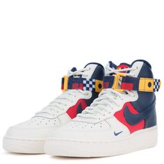 New With Box Nike Air Force 1 Multicolor High-top For Sports, Multicolor High-top Nike Air Force 1 For Sports, Multicolor High-top Nike Air Force 1, Nike Air Force 1 High-top For Sports, High-top White Nike Air Force 1 For Casual Wear, Nike Vapor Max, Nike Cleats, New Nike Air Force, Nike Air Force 1 High