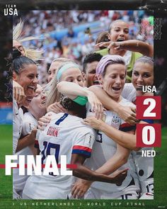 the us women's soccer team is celebrating their win