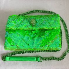 - Brand: Kurt Geiger -Neon Green Sequined Kurt Geiger Bag. Adjustable Strap. Nwot So In Great Condition - Measurements: 9” Wide, 6” Tall, 2” Deep - Comment For Any Questions/Inquires Kurt Geiger Bag, Kurt Geiger, Bag Brand, Neon Green, Shoulder Bags, Adjustable Straps, Neon, Shoulder Bag, Green