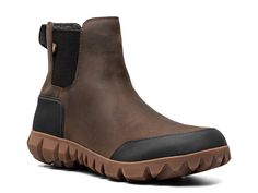 Bogs Arcata Urban Leather Chelsea Boot - Free Shipping | DSW Leather Waterproof Ankle Boots For Cold Weather, Brown Leather Slip-resistant Waterproof Boots, Winter Waterproof Walking Boots With Leather Footbed, Winter Waterproof Boots With Leather Footbed For Outdoor Activities, Insulated Slip-on Boots For Walking, Insulated Slip-on Walking Boots, Brown Waterproof Slip-on Work Boots, Brown Slip-on Waterproof Work Boots, Slip-on Waterproof Boots For Winter Outdoor