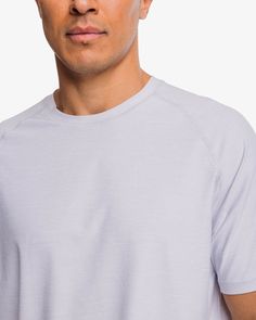 The brrr°illiant Performance Tee is anything but basic. Constructed with brrr° Triple Chill Effect - natural cooling minerals, active moisture wicking, UPF 50+ sun protection and maximized airflow - this everyday essential keeps him cool with every movement. Ideal for layering without the bulk or wearing solo when the temps start to rise. Style: 9710 White Crew Neck Top With Upf 50+, Functional Workout Tops With Upf 50+, Stretch Short Sleeve Tops With Upf 50+, Summer Outdoor Activewear With Crew Neck, Relaxed Fit Solid Tops For Light Sports, Functional Upf 50+ Workout Top, Sporty Short Sleeve Tops With Upf 50+, Gray Tops For Light Sports In Summer, Crew Neck Tops With Upf 50+