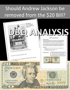 an image of a bill with the words, should you remove jackson be removed from the $ 20 bill?