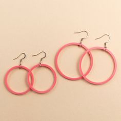 Retro Pink Statement Hoop Earrings 60's 70's 80's Boho Style Adding a pop of color has never been easier (or looked better)! Everyone needs a pair of big statement hoops and these smooth pink acrylic beauties are ones you'll love having! They are a grab and go style, with their hooks and even though they are a big, they are still ridiculously lightweight ✨ Acrylic + Surgical Steel Statement Hoop Earrings, Pink Retro, Pink Acrylic, Pink Acrylics, Hoops Earrings, Retro Inspired, Gift For Women, Earring Gifts, Boho Style