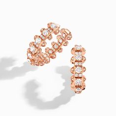 Tip-Top Full Diamond Hoop Earrings in Rose Gold – Marli New York New York Woman, Rose Diamond, Rose Stone, Hinged Bracelet, Diamond Hoop Earrings, Pendant Rings, Hoop Earrings Small, Ring Size Guide, Rose Earrings