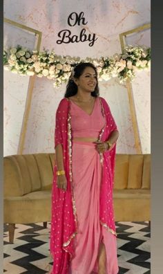 Pink Crop Top with Dhoti Pants and Attached Dupatta Set for women Indo Western dress Party wear Indian Dress Shrug saree set Designer sari Dhoti Shrug Dress, Long Shrugs Outfit Indian, Shrugs For Indian Dresses, Dhoti Dresses For Women, Crop Top With Dhoti, Indo Western Dress Party Wear, Indo Western Outfits For Women, Shrug Dress, Indo Western Saree