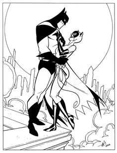 batman and catwoman coloring pages