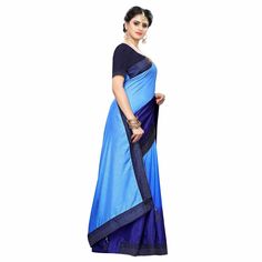 Let your beauty reflect with this flamboyant navy blue colored saree. This saree featuring a beautiful stone work along with lace border which makes this saree perfect for any occasion. This party wear saree comes along with matching fabric blouse piece which can be stitched as per your style & requirement. Style it with right accessories for that complete ethnic look. This saree would surely attract you showers of compliments when you wear it for parties, functions or occasions. Note:- The actual product may differ slightly in color and design from the one illustrated in the images when compared with computer or mobile screen. Party Wear Saree, Ethnic Looks, Silk Art, Mobile Screen, Wear Saree, Lace Border, Chiffon Saree, Stone Work, Party Wear Sarees