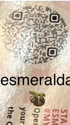 a close up of a piece of paper with the words semeserada on it