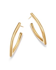 Bloomingdale's V-Shape Hoop Earrings in 14K Yellow Gold - 100% Exclusive Classic 14k Gold Hoop Earrings For Evening, Classic Yellow Gold Hoop Earrings For Evening, Classic Polished Hoop Earrings For Evening, Classic Hoop Earrings For Evening, Classic White Gold Hoop Earrings For Evening, Classic Evening Hoop Earrings, Modern 14k Gold Hoop Earrings For Evening, Woodworking Workbench, Exclusive Jewelry