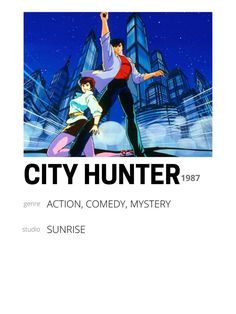 the poster for city hunter starring actors