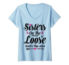 PRICES MAY VARY. Are you really ready to for your next sisters trip 2024 weekend holiday vacation or sister summer vacation trip and looking for a funny sisters trip design to enjoy this holiday with sisters or besties? Then this typography novelty tee is great for you! Sisters trip 2024 essentials is an ideal choice for you and your loving sisters. Wear this funny sister trip 2024 shirts with team sister, sisters squad birthday party, sisters or girls bachelorette party. It's an awesome sisters Sister Shirts For Adults, Sisters Trip, Trip Design, Sister Trip, Funny Sister, Sisters Funny, Sister Shirts, Holiday Vacation, Vacation Trips