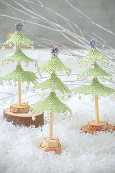 holiday trees crochet pattern. christmas decorations Diy Crafts Home Decor, Wood Discs, Diy Crafts Home, Crochet Snowflake, Holiday Trees, Steel Crochet Hooks, Crochet Christmas Trees, Crochet Snowflakes, Christmas Crochet Patterns