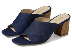 Seychelles Papaya - Women's Sandals : Indigo Denim : Elevate your casual or party wear look wearing the Seychelles Papaya Heels that are design to provide the perfect combination of style and comfort. The heels come with a leather upper, with cute raffia details, microfiber lining, and faux leather padded sock insole. Open squared toe shape. Slip-on style. Block heel. Rubber outsole. Imported. Measurements: Heel Height: 2 3 4 in Weight: 11.36 oz Product measurements were taken using size 6, width M. Please note that measurements may vary by size. Indigo Denim, Seychelles, Papaya, 8 M, Women's Sandals, Product Reviews, Party Wear, Block Heels, Womens Sandals