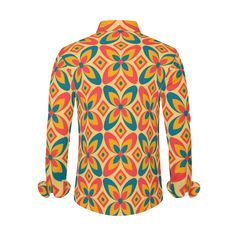 Embrace the spirit of the groovy 70s, disco shirt era with our Groovy 70s Shirt Style, a nod to the iconic 70s clothing style that exudes Hippie Shirt charm. This Multicolor Shirt for Men is designed to transport you back to the era of free-spirited fashion, featuring a vibrant and lively Floral Print that captures the essence of Hippie Style.Crafted from 100% Polyester, this long-sleeved shirt offers both comfort and style. With its multicolor design and absence of a pocket, it showcases a clea 70s Inspired Shirt With Retro Print For Summer, 70s Inspired Retro Print Shirt For Summer, 70s Inspired Retro Print Summer Shirt, Groovy Retro Print Shirt For Summer, Groovy Retro Print Summer Shirt, Retro Orange Cotton Shirt, Fitted Summer Shirt With Retro Print, Fitted Retro Print Shirt For Summer, Cotton Retro Shirt With Retro Print