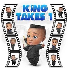 the movie poster for king takes 1 is shown in black and white, with many different faces