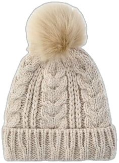 Cream Hats For Cold Weather In Fall, Cozy Cream Winter Hat, Cozy Beige Hats For Cold Weather, Winter Beanie, Winter Knits, Cable Knit, Heathers, Oatmeal, Pom Pom