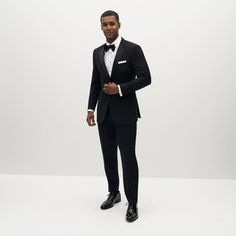 All Black Tuxedo, Classic Black Tuxedo, Black Tuxedo Jacket, Tuxedo Pants, Black Tie Affair, Black Tuxedo, Tuxedo Jacket, Formal Occasion, Black Tie