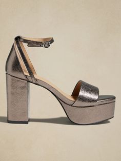 Leather Platform Heels | Banana Republic Factory Wedding Seating Chart Display, Day At The Office, Seating Chart Wedding, Banana Republic Factory, Wedding Seating, Seating Chart, Tailored Trousers, Platform Heels, Wedding Shoes