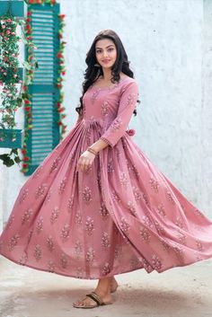 Fabrics: Anarkali Gown . Made of PURE MASLIN With Digital Printed Work and Full INNER Attached.Color: Onion PinkSize :Medium 38 InchesOne piece Long gown.Please message us if you have any questions.Ships locally in USA from North Carolina. Printed Motifs Dresses For Wedding, Bollywood Style Pink Printed Dresses, Bollywood Style Pink Dresses With Printed Motifs, Pink Bollywood Dresses With Printed Motifs, Anarkali Gown With Printed Motifs For Wedding, Anarkali Wedding Gown With Printed Motifs, Pink Anarkali Dress With Printed Motifs, Traditional Wedding Gown With Printed Motifs, Straight Kurta Maxi Dress For Wedding And Navratri