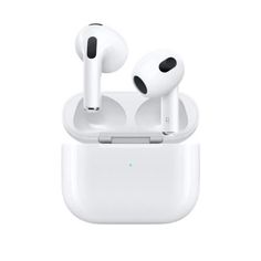 an apple airpods with charging case