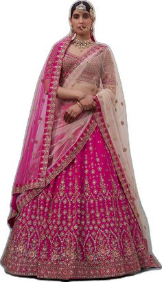 Pink Raw Silk Sharara For Festivals, Pink Raw Silk Sharara For Navratri, Pink Anarkali Set With Intricate Embroidery In Art Silk, Pink Kundan Dupatta With Intricate Embroidery, Pink Resham Embroidery Sharara In Dola Silk, Pink Dola Silk Sharara With Resham Embroidery, Pink Raw Silk Sharara With Zari Work, Festive Pink Dola Silk Sharara, Traditional Pink Raw Silk Sharara