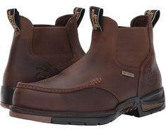 Men's Georgia Boot Athens 5" Moc Toe Chelsea Pull On Work Boots, Chelsea Brown, Georgia Boots, Mens Boots Casual, Boot Pulls, Boots Casual, Work Boots Men, Safety Boots, Gucci Men Shoes