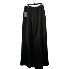 Women's Satin High Waisted Maxi Skirts Hidden Elasticized Waistband A Line Long Skirt Back Flared Casual Satin Lined Skirt, Black Skirt With Elastic Waistband For Evening, Evening Full Skirt Bottoms With Elastic Waistband, Evening Full Skirt With Elastic Waistband, Casual Satin Long Skirt, Casual Long Satin Skirt, High-waist Satin Lined Skirt, Black Satin Bottoms For Formal Occasions, Black Party Maxi Skirt With Elastic Waistband