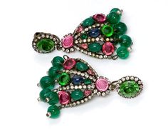 Created with Shogun. Kenneth Jay Lane KJL 1960’s Mughal Green Pink Glass Earrings Vintage and rare 1960’s Kenneth Jay Lane Mughal Style earrings in very good condition. Approximate Measurements: Length 2.8”, Width 1.8” Made in USA Multicolor 17 Jewel Earrings For Party, Vintage Jeweled Multicolor Earrings, Vintage Multicolor Jeweled Earrings, Vintage Multicolor Earrings For Evening, Vintage Multicolor Evening Earrings, Multicolor Vintage Evening Earrings, Multicolor Vintage Earrings For Evening, Vintage Multicolor Earrings For Wedding, Vintage Green Jeweled Earrings