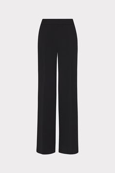 Cut from a textured crepe fabrication, this wide leg pant style has a mid rise and is designed for a loose, slouchy fit. Wear it to work or on special occasions. Crepe Pants, Cropped Linen Pants, Silk Trousers, Ponte Pants, Bootcut Pants, Maxi Dress Cocktail, Cocktail Evening Dresses, Wide Leg Pant, Denim Coat Jacket