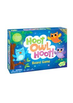 the board game hoot owl hoot is on display in front of a white background