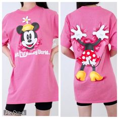 New With Tags Disney Parks Walt Disney World Minnie Tee In Women’s Size Small. Minnie On The Front, Peeking Her Head Through Shirt, Her Body On Back. Super Cute! Disney Incredibles, Disney Couture, Disney Epcot, Distressed Shirt, Disney T, Body On, Disney Tshirts, Disney Trip, Disney Tops